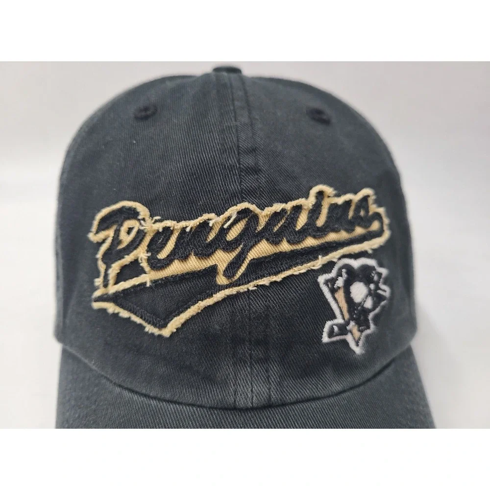Pittsburgh Penguins Twins‎ Enterprise Strapback Adjustable Hat Cap Men NHL Black